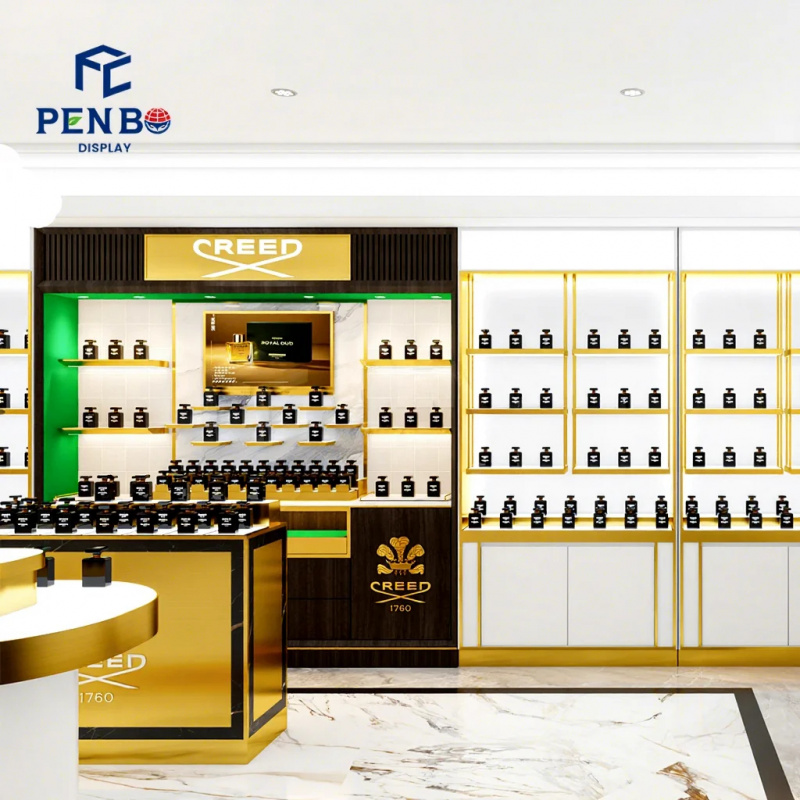 Perfume Fragrance Bar - Etalase Parfum Gaya Mewah Kustom, Meja