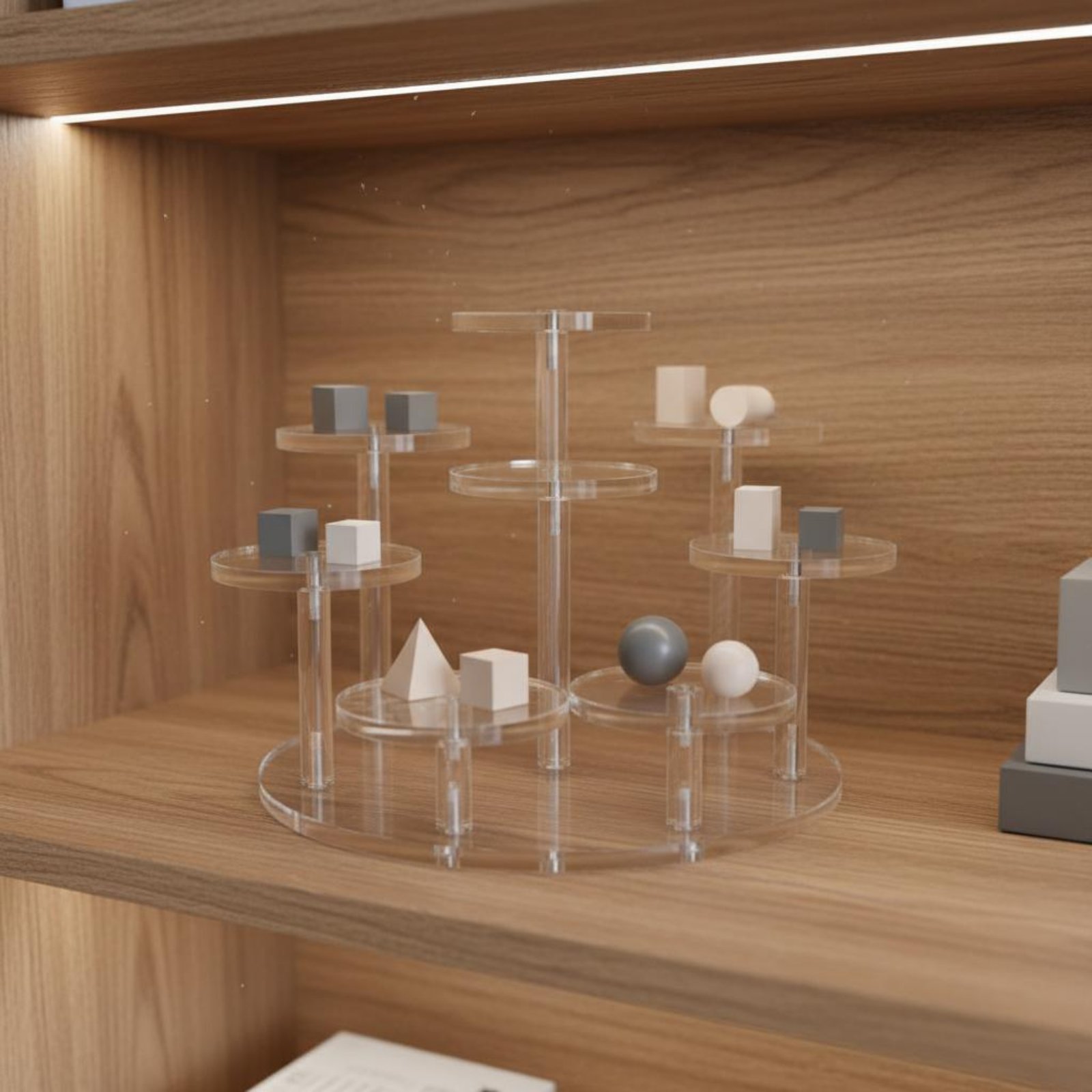 Perfume X - Rak Display Bertingkat dari Akrilik Tahan