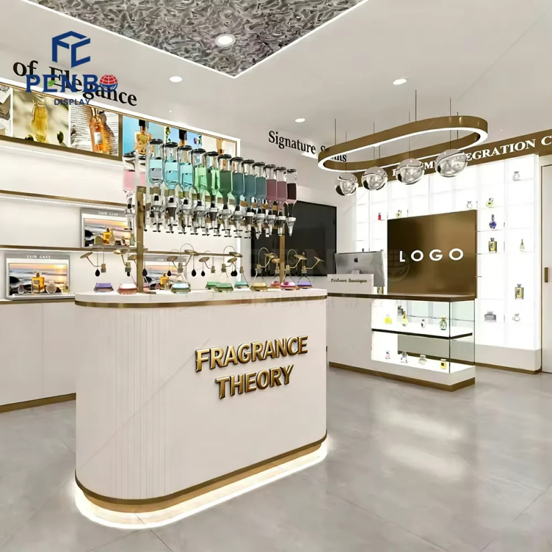 Lemari Pajang Parfum Bercahaya - Perfume Fragrance Bar ulasan dan harga