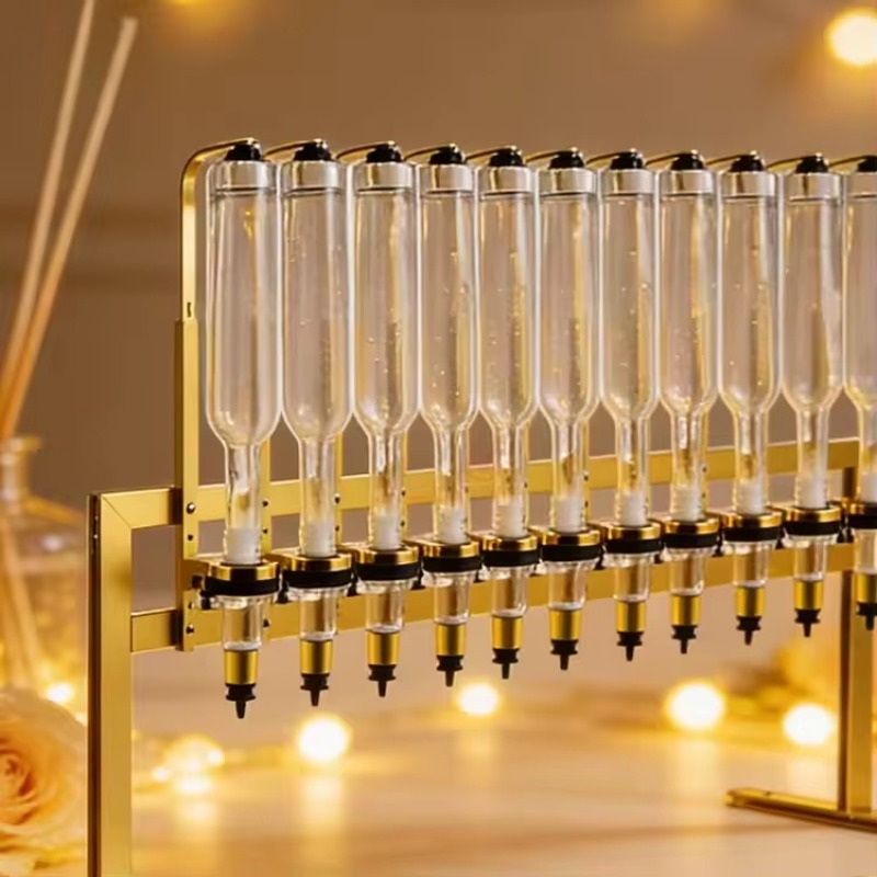 Dispenser Parfum 12 Botol Emas - Perfume Fragrance Bar ulasan dan harga