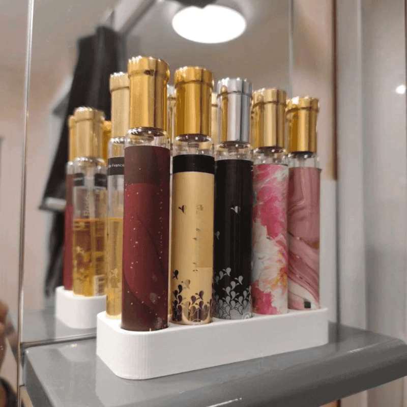 Rak Organizer Parfum Multi Slo - Perfume Fragrance Making ulasan dan harga